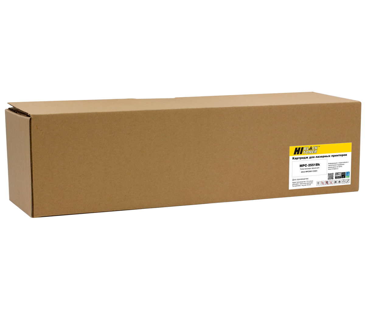 Тонер-картридж Hi-Black (HB-MP-C2551Bk) для Ricoh Aficio MP C2051/ C2551, чёрный (10000 стр.)