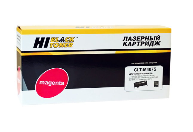 Тонер-картридж Hi-Black (HB-CLT-M407S) для Samsung CLP-320/ 325/ CLX-3185, пурпурный (1000 стр.)