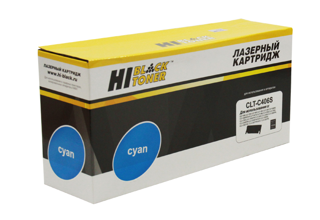 Тонер-картридж Hi-Black (HB-CLT-C406S) для Samsung CLP-360/ 365/ CLX-3300/ 3305, голубой (1000 стр.)