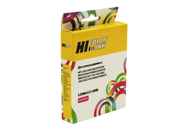 Картридж Hi-Black (HB-LC-980M/ LC-1100M) для Brother DCP-145C/ DCP-165С/ MFC-250С, пурпурный