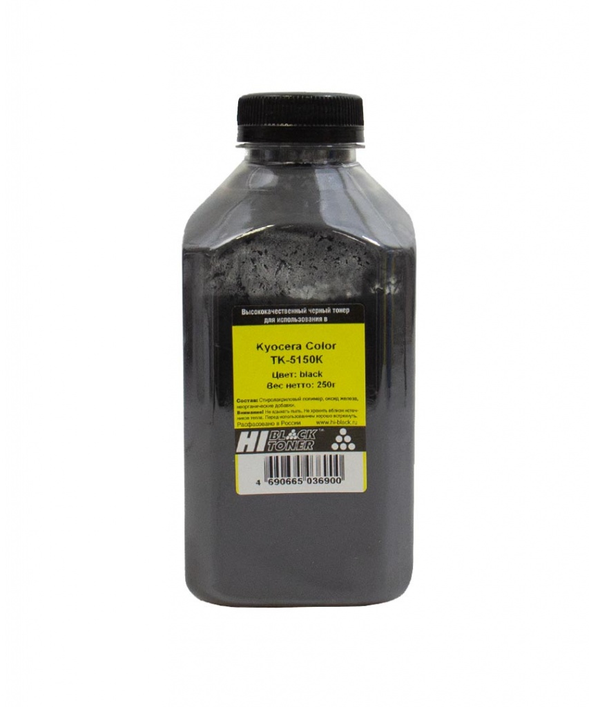 Тонер Hi-Black (TK-5150K) для Kyocera ECOSYS M6035/ M6535/ P6035, чёрный (250 гр.)