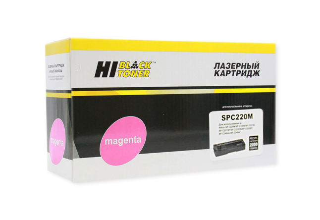 Тонер-картридж Hi-Black (HB-SP-C220M) для Ricoh Aficio SP C220DN/ C221DN/ C222SF, пурпурный (2000 стр.)