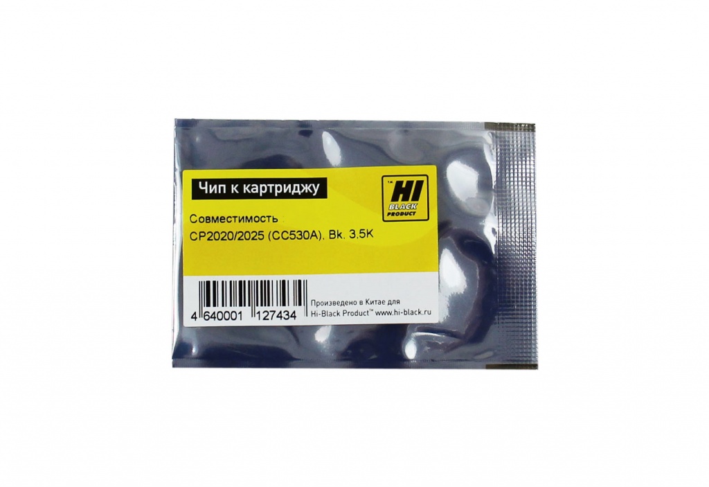Чип Hi-Black картриджа (CC530A) для HP CLJ CP2020/ CP2025, чёрный (3500 стр.)