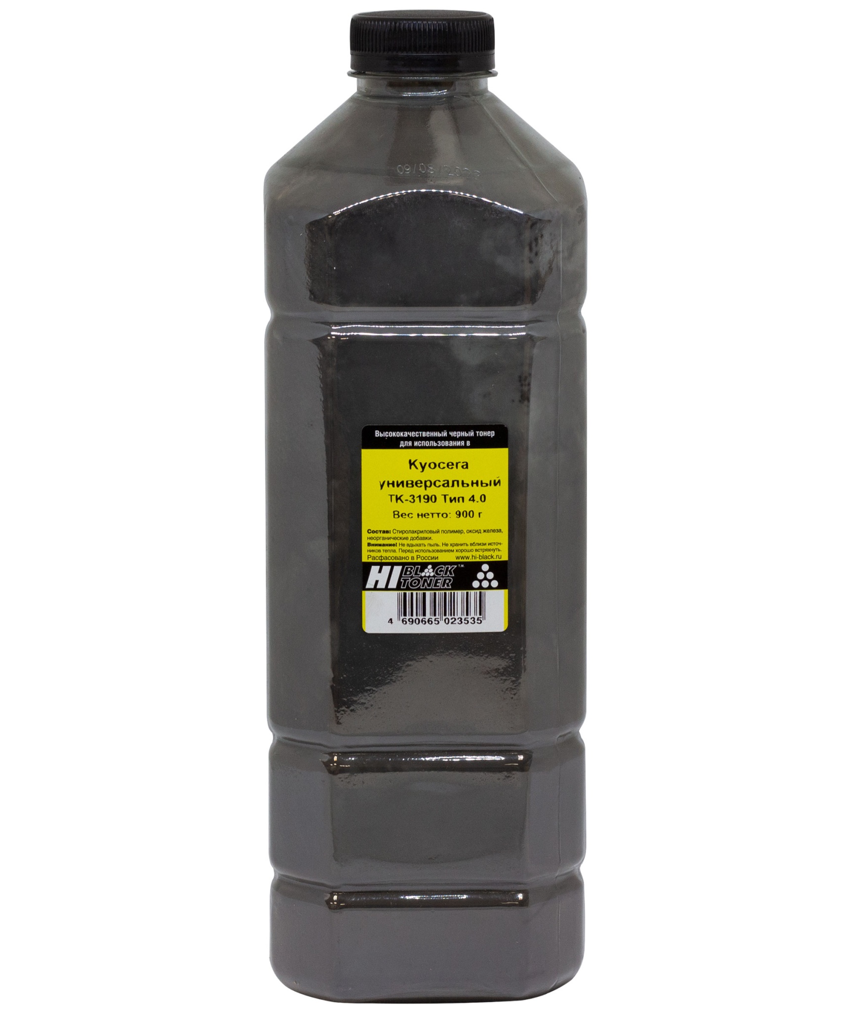 Тонер универсальный Hi-Black (TK-3190) для Kyocera ECOSYS M3655idn/ P3055dn, Тип 4.0, чёрный (900 гр.)