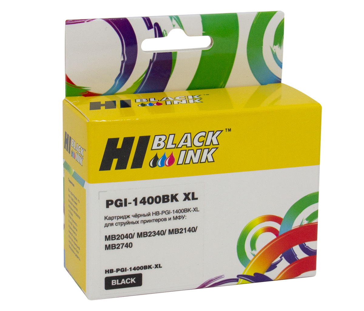 Картридж Hi-Black (HB-PGI-1400BK-XL) для Canon MAXIFY MB2040/ MB2140/ MB2340/ MB2740, чёрный