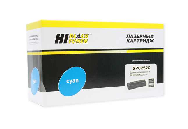 Тонер-картридж Hi-Black (HB-SP-C252C) для Ricoh Aficio SP C252DN/ C252SF/ C262DNw, голубой (6000 стр.)
