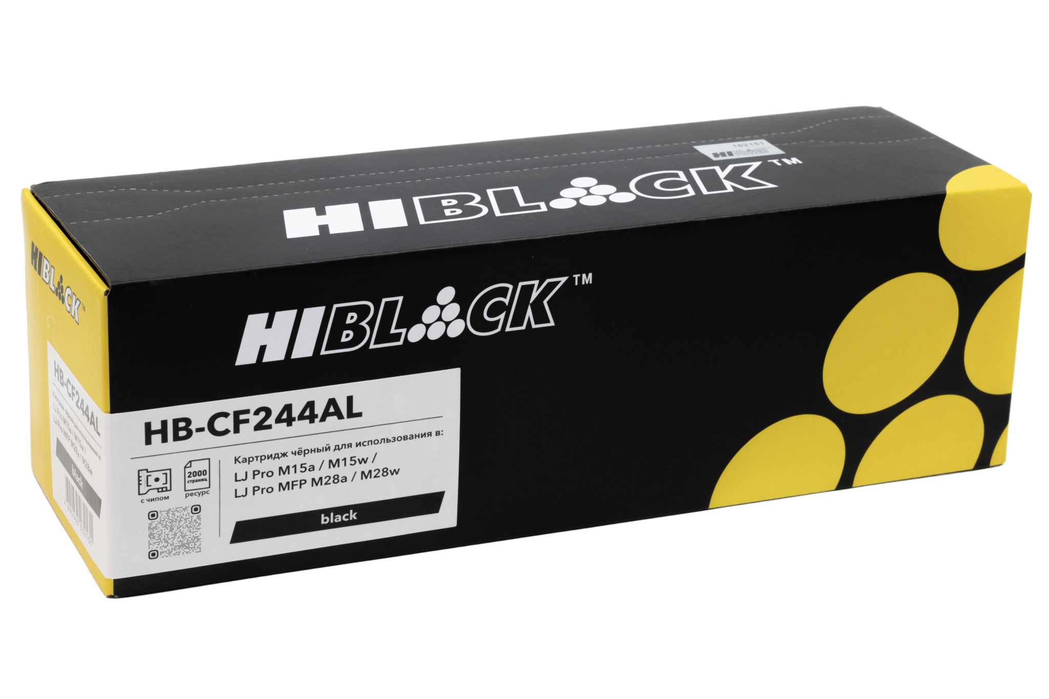 Тонер-картридж Hi-Black (HB-CF244AL) для HP LJ Pro M15/ M15a/ Pro MFP M28a/ M28w, чёрный (2000 стр.)