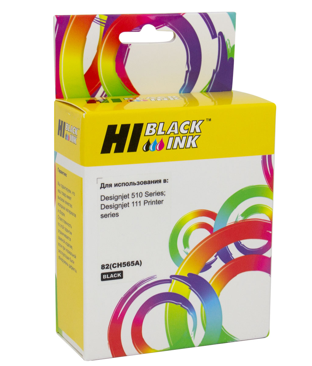 Картридж Hi-Black (HB-CH565A) для HP DesignJet 510, №82, чёрный