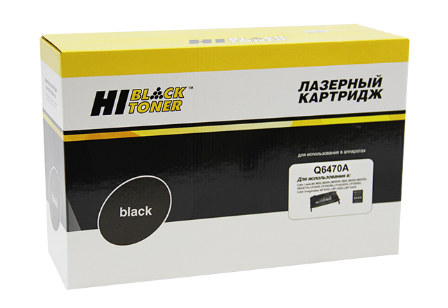Картридж лазерный универсальный Hi-Black (HB-Q6470A) для HP CLJ 3600/ 3800/ CP3505, чёрный (6000 стр.)