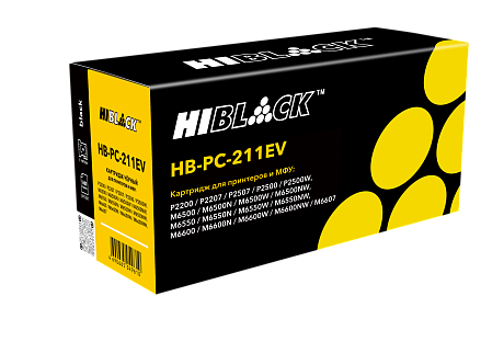 Картридж Hi-Black (HB-PC-211EV) для Pantum P2200/ P2207/ P2500/ M6500/ M6550, чёрный (1600 стр.)