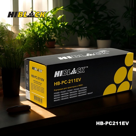 Картридж Hi-Black (HB-PC-211EV) для Pantum P2200/ P2207/ P2500/ M6500/ M6550, чёрный (1600 стр.)