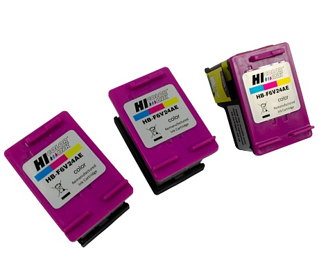 Картридж Hi-Black (HB-F6V24AE) для HP DeskJet 1115/ 3636, №652, с тремя сменными чернильными блоками, трёхцветный